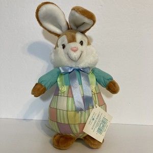 1989 Vintage American Greetings Bloomer Bunny 12" Plush Bunny Rabbit w/Tags
